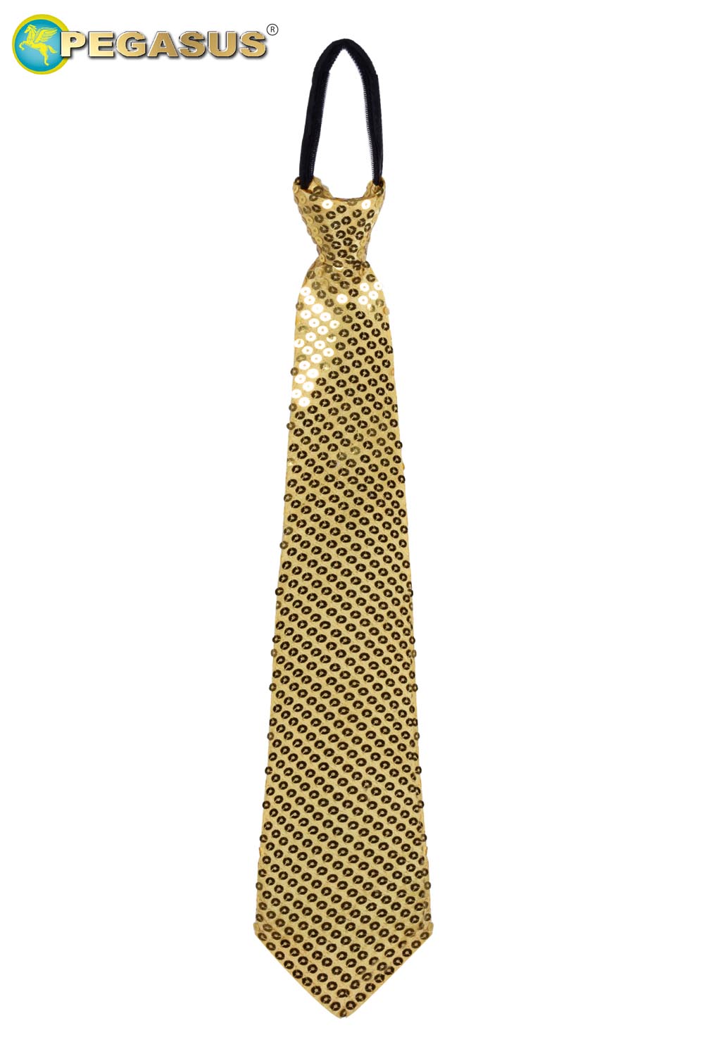 CRAVATTA PAILLETTES ORO ADULTO